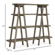 Magnussen Home Lancaster Dovetail Grey Bookshelf