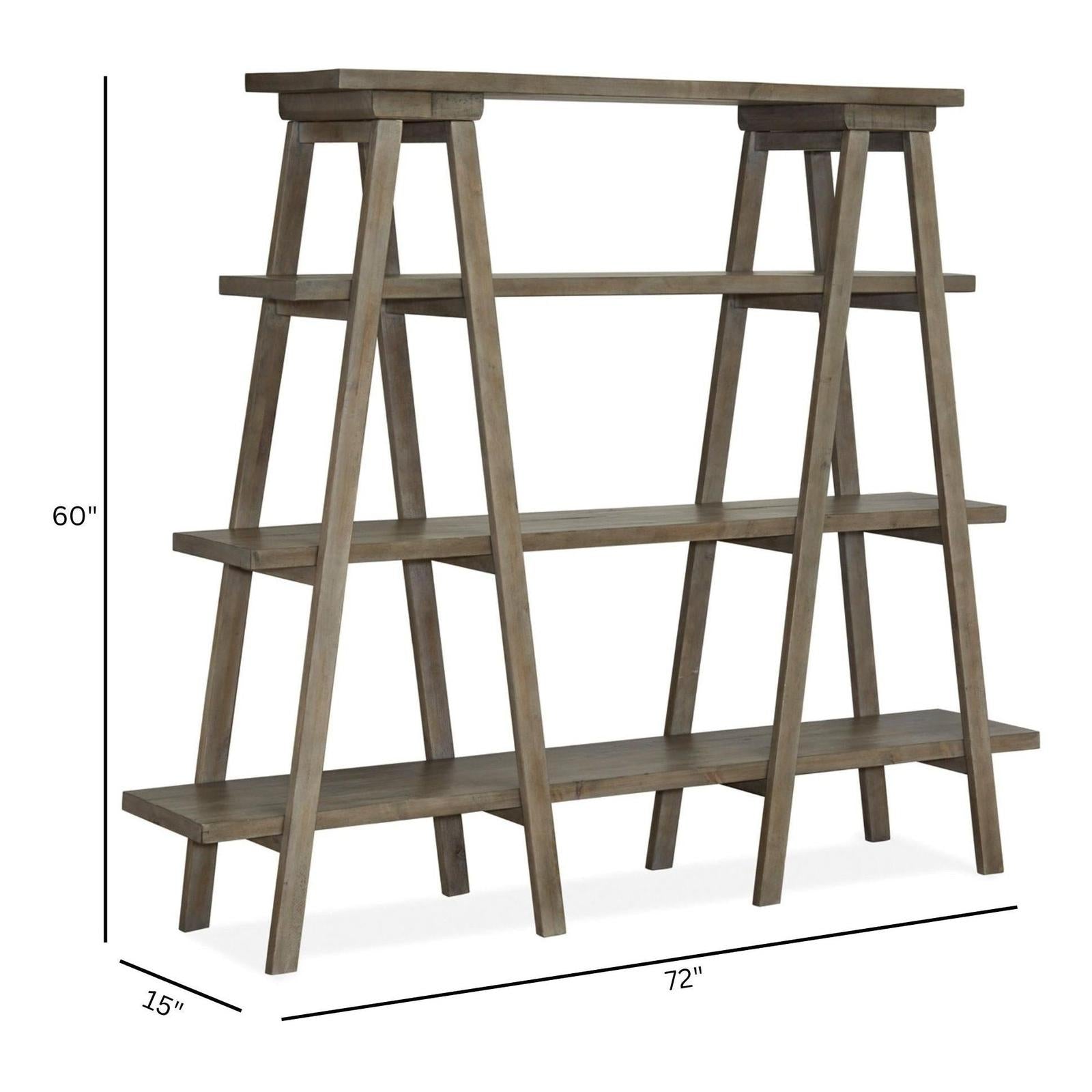 Magnussen Home Lancaster Dovetail Grey Bookshelf