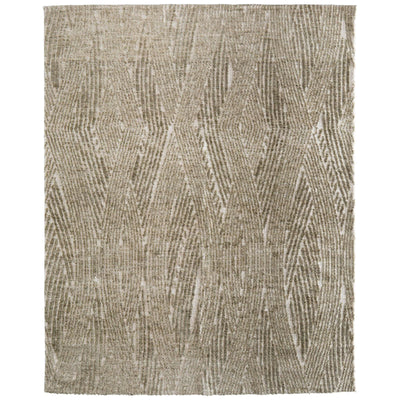Feizy Colton 8A53F Modern Abstract Rug in Green/Tan