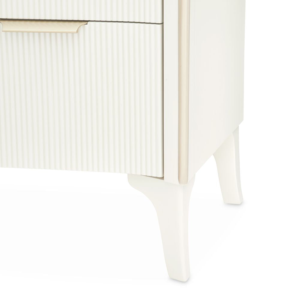 Michael Amini La Marisia Display Cabinet - Creamy Pearl