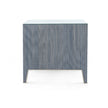 Villa & House Madeline 3-Drawer Side Table with Glass Top