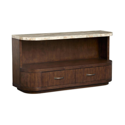 Magnussen Home Mcpherson Burnt Umber Demilune Sofa Table