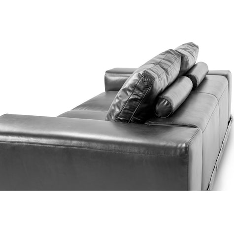 Michael Amini Mia Bella Ciras Leather Loveseat