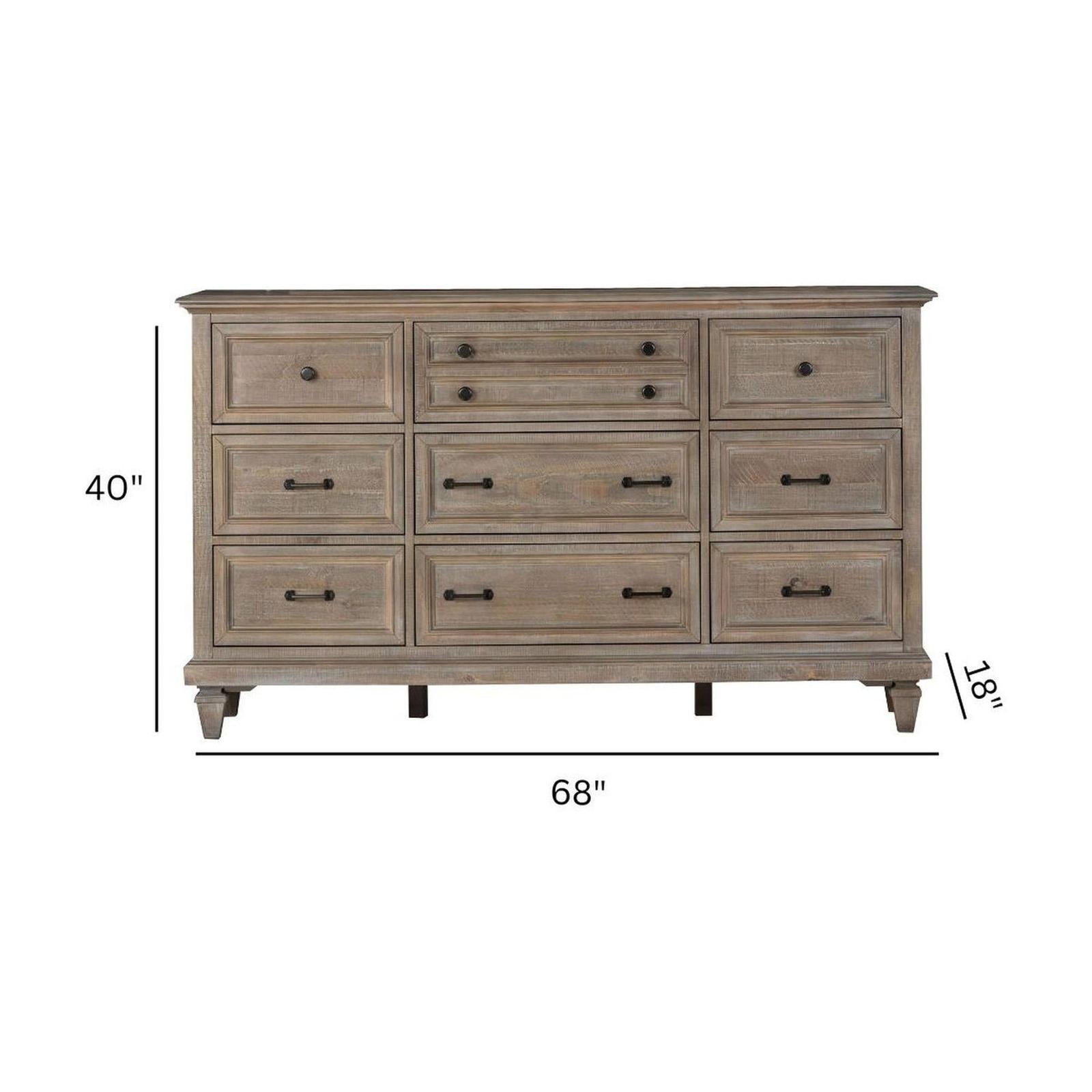 Magnussen Home Lancaster Dovetail Grey Drawer Dresser