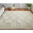 Feizy Ashby 8907F Transitional Geometric Rug in Ivory
