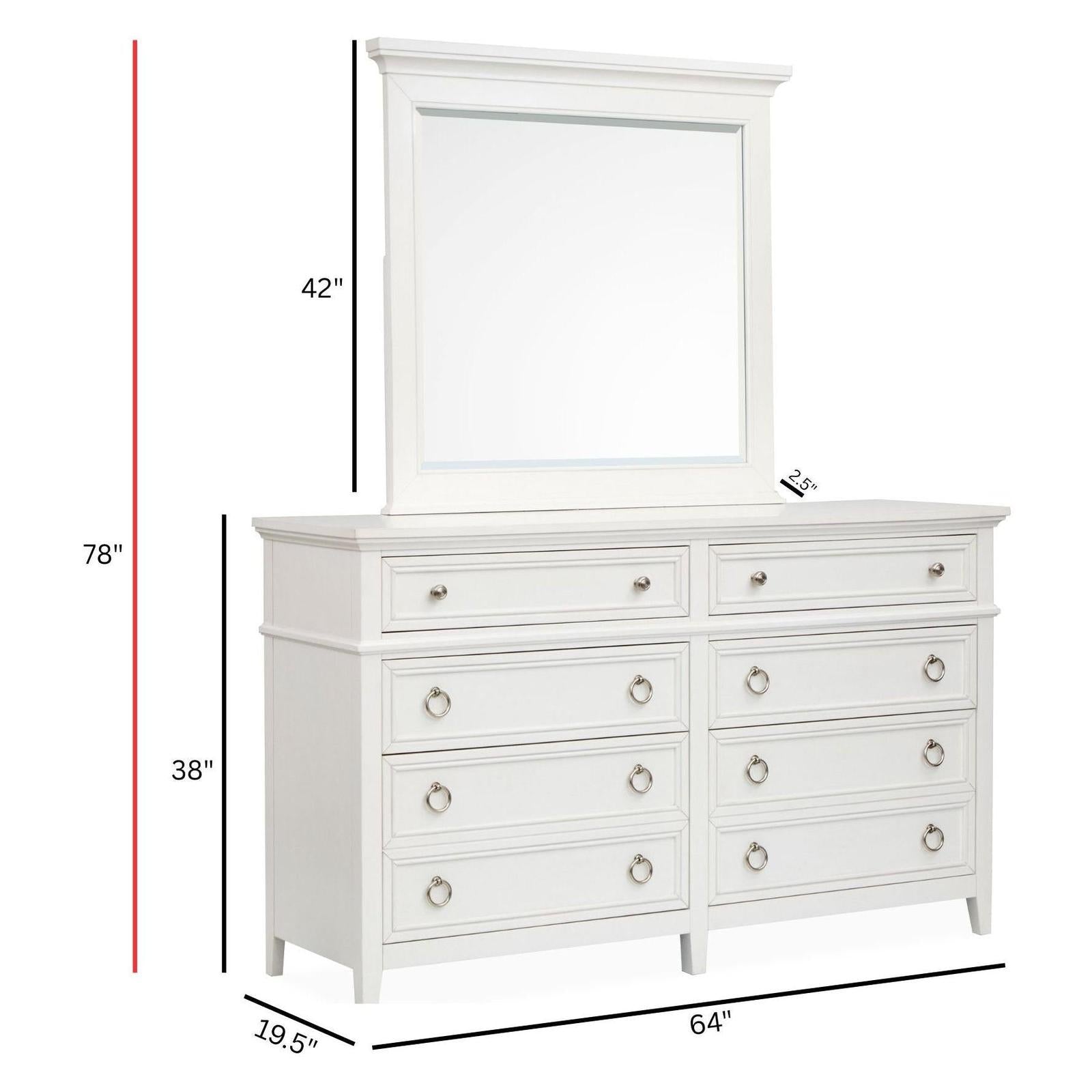 Magnussen Home Juniper Hill Whisper White Double Drawer Dresser
