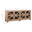 Magnussen Home Coventry Honey Wheat Console Sofa Table