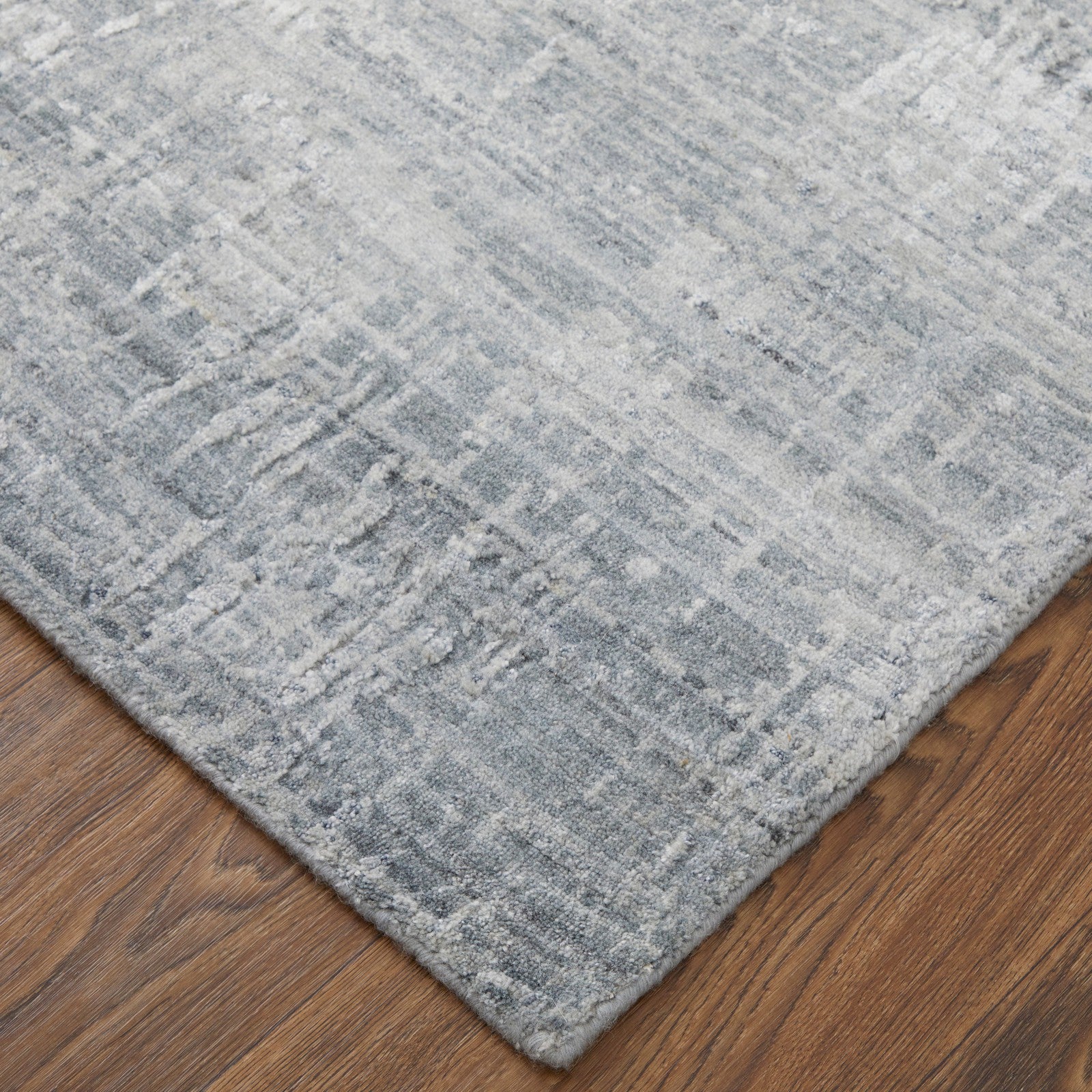 Feizy Eastfield 69A8F Modern Abstract in Blue/Silver