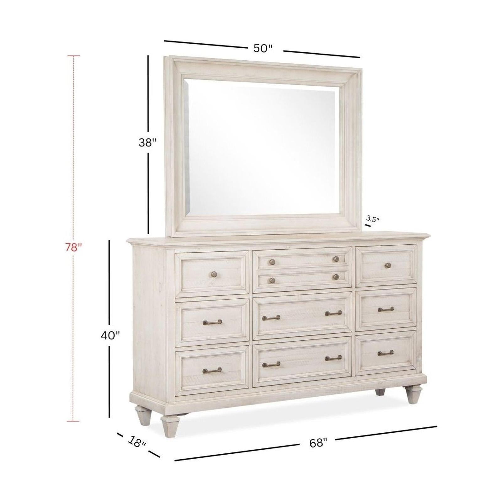Magnussen Home Newport Alabaster Drawer Dresser