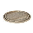 Sutton Round Travertine Tray Set