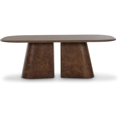 TOV Furniture Gladyss Burl Oval Dining Table