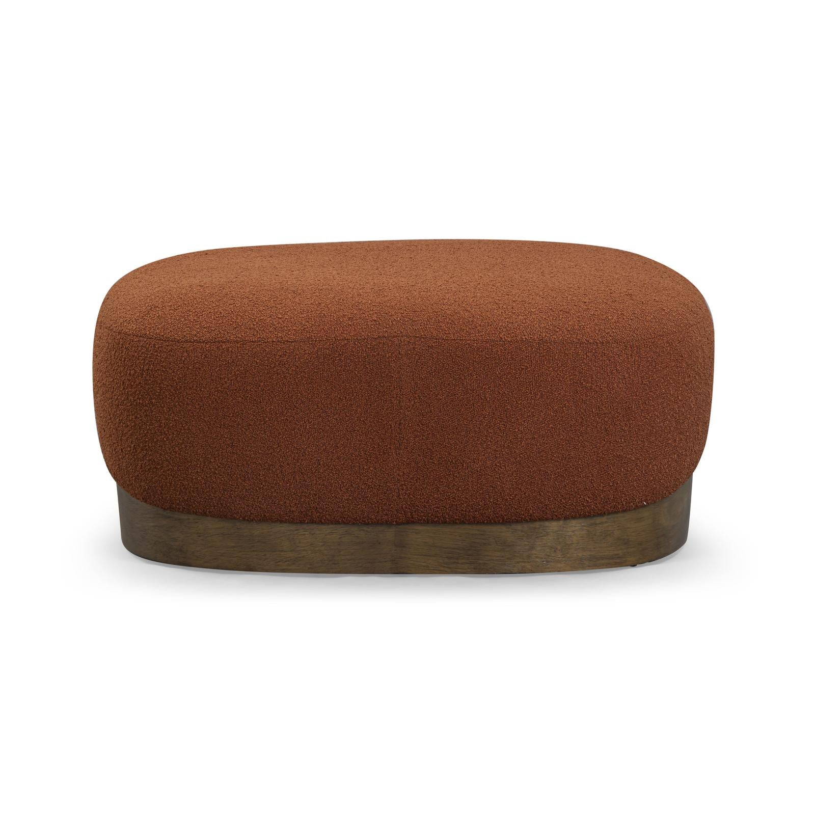 TOV Furniture Domina Boucle Ottoman