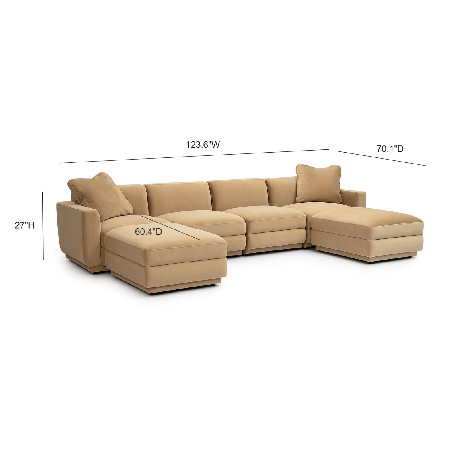 TOV Furniture Perry 6-Piece Modular U-Sectional