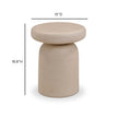 TOV Furniture Lydia Concrete Indoor/Outdoor Side Table