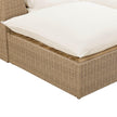 TOV Furniture Cali 4-Piece Performance Fabric & Wicker Outdoor Sectional