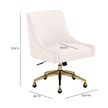 TOV Furniture Beatrix Performance Velvet Office Swivel Chair