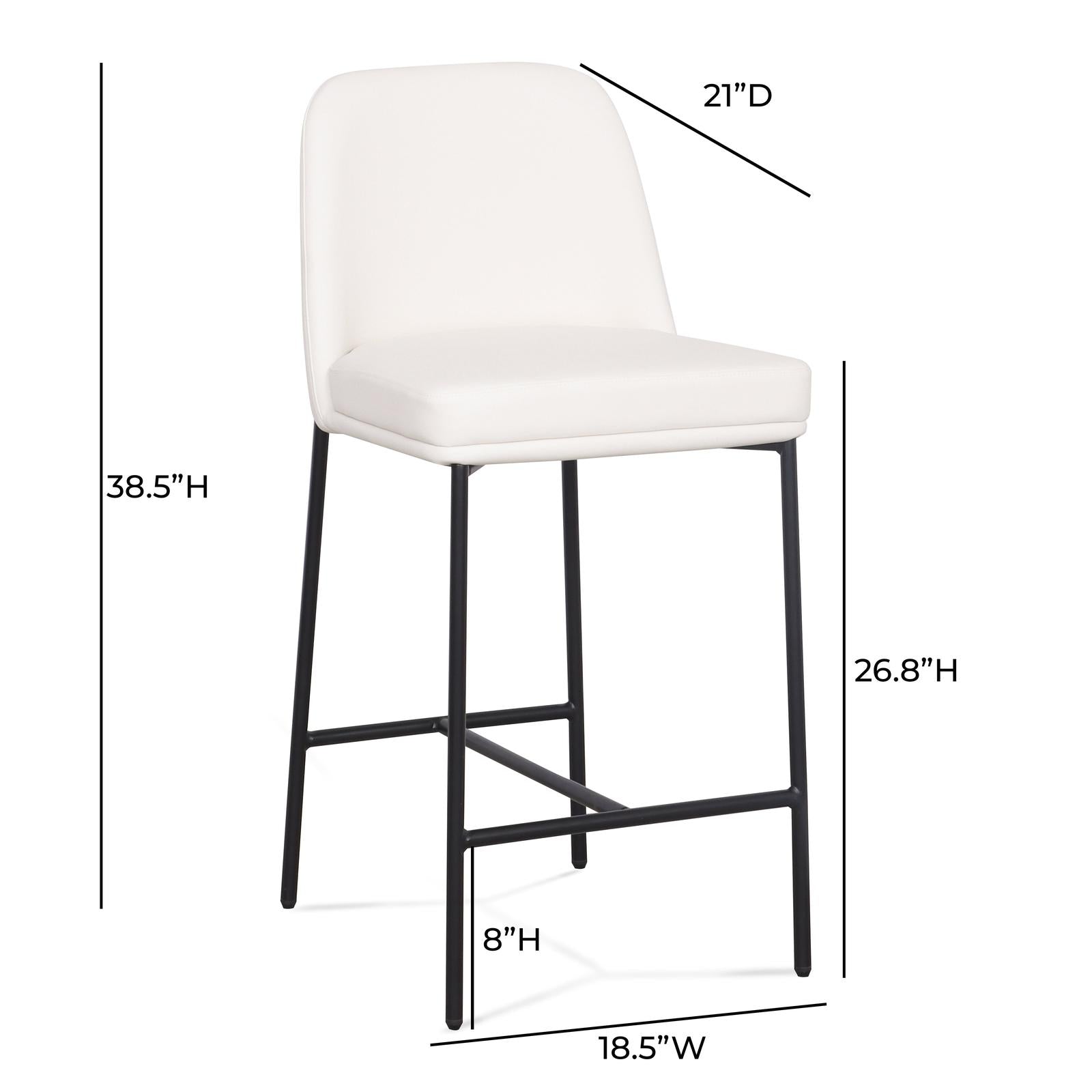 TOV Furniture Sydney Performance Vegan Leather Counter Stool - Set of 2