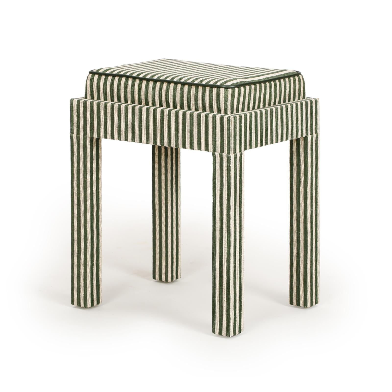 TOV Furniture Kora Cotton Jute Contract-Grade Accent Stool