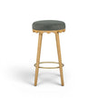 TOV Furniture Oodle Performance Vegan Mohair Bar Stool