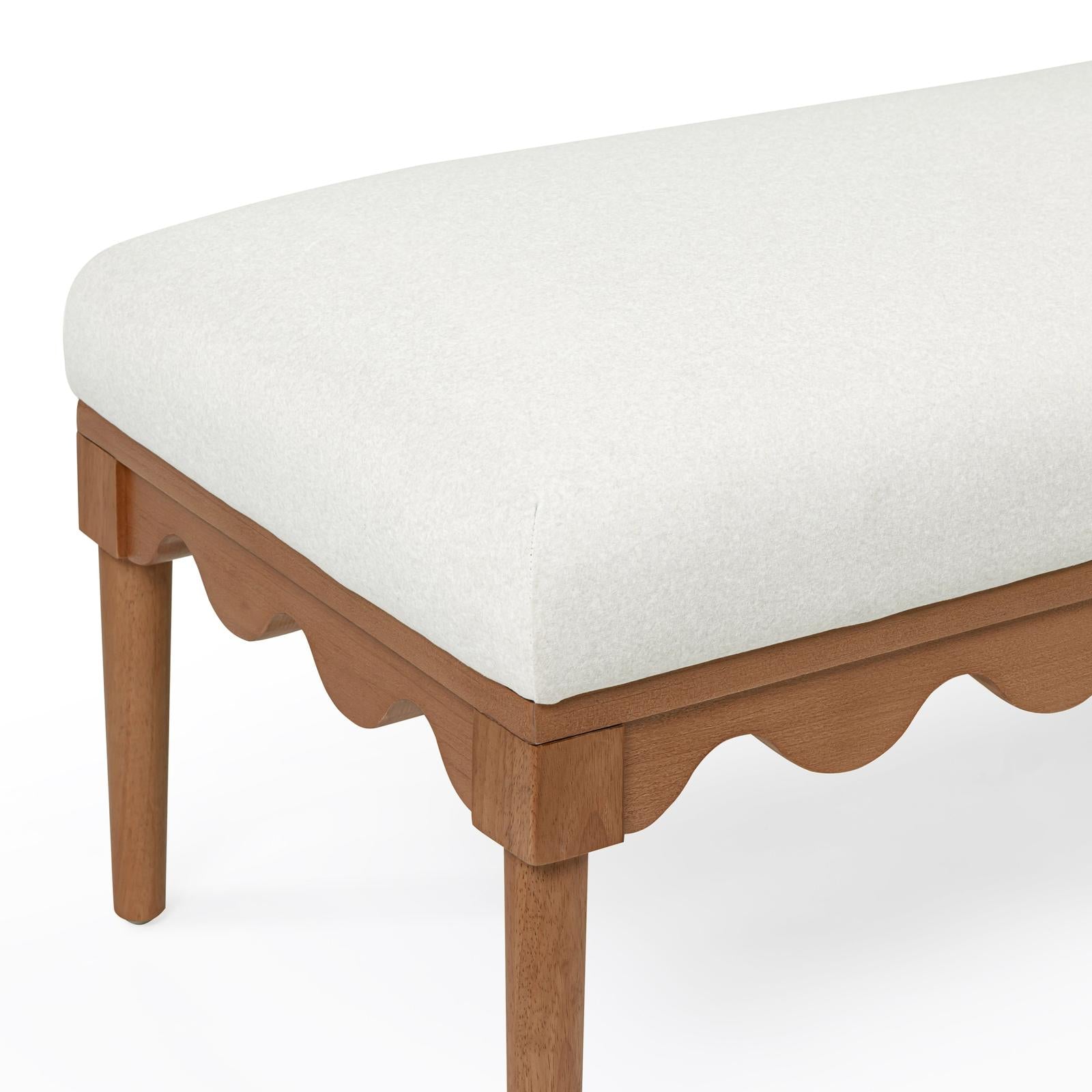 TOV Furniture Oodle Performance Vegan Mohair Bench