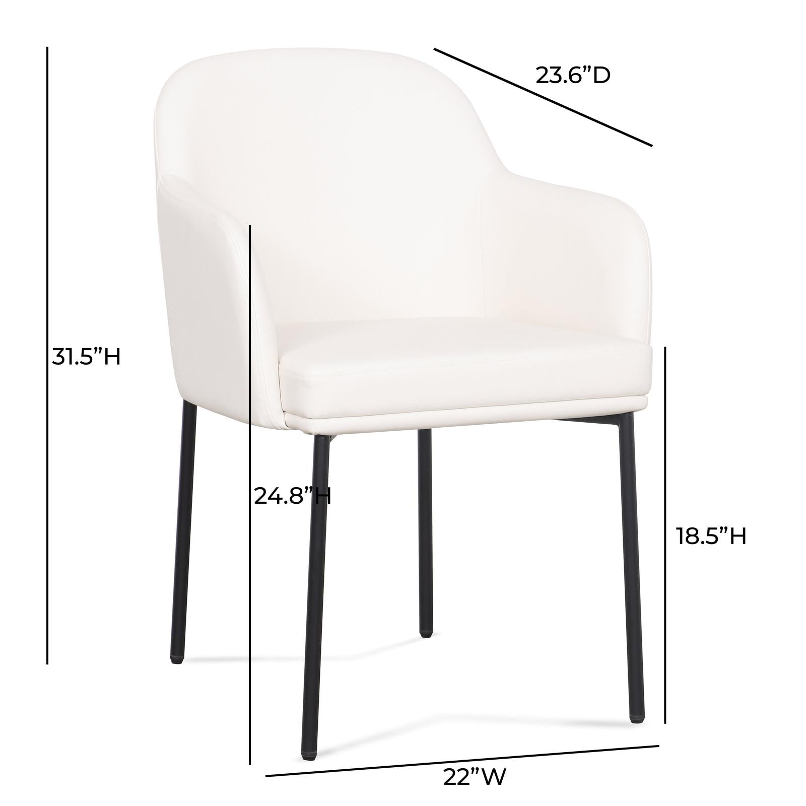 TOV Furniture Sydney Performance Vegan Leather Armchair - Set of 2
