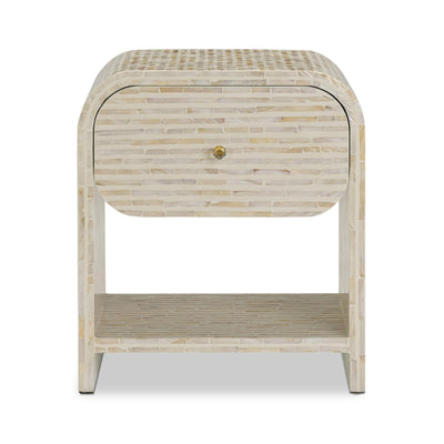 TOV Furniture Borno 20" Mother of Pearl Nightstand
