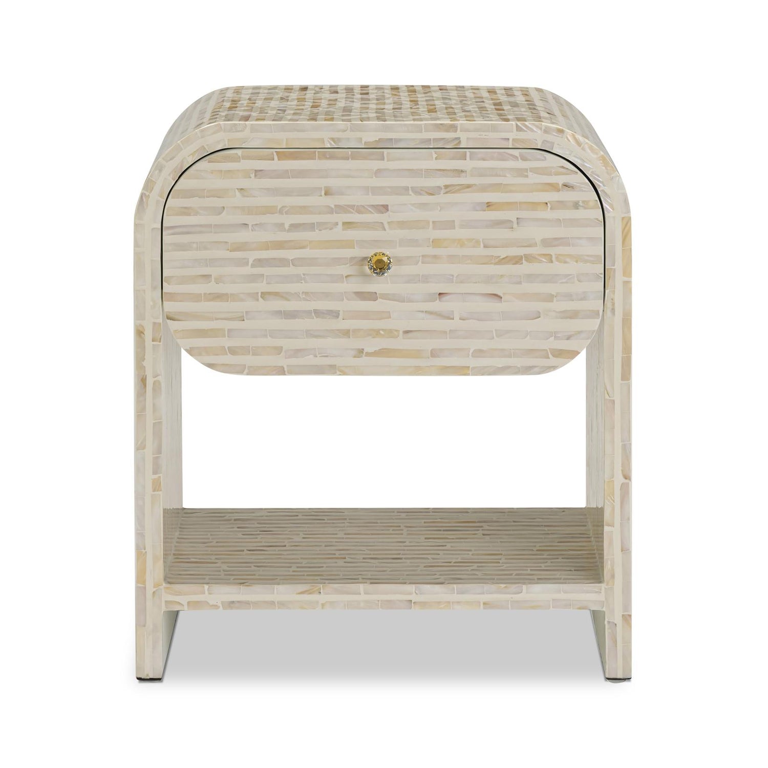 TOV Furniture Borno 20" Mother of Pearl Nightstand