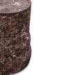 TOV Furniture Cilla Red Faux Levanto Marble Indoor/Outdoor Concrete Side Table