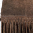 TOV Furniture Daphne Square Suede Fringe Ottoman