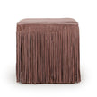 TOV Furniture Daphne Square Suede Fringe Ottoman