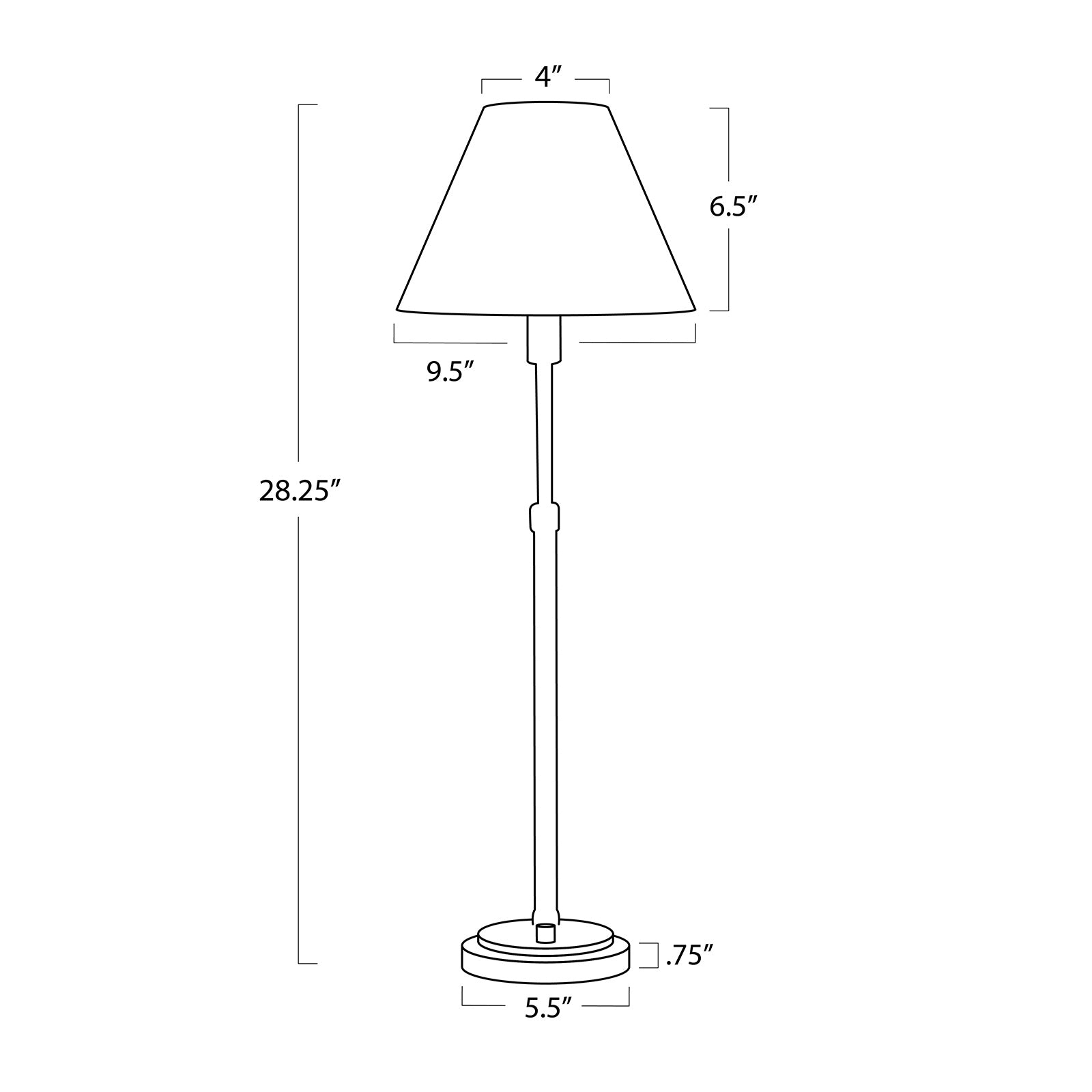 Polly Buffet Lamp