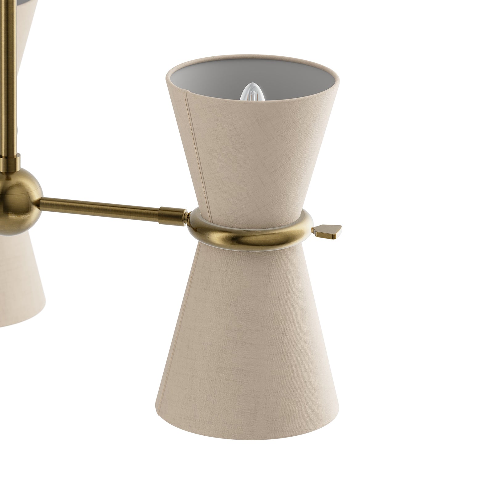 Gable Antique Natural Brass Pendant