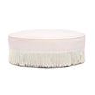 TOV Furniture Tassy Tasseled Round Ottoman