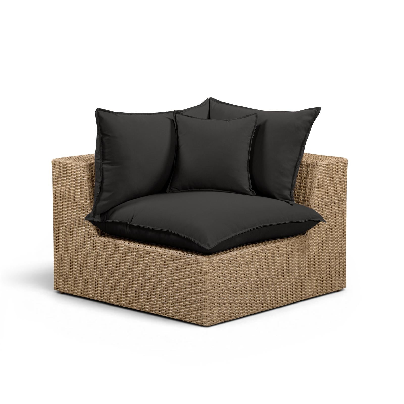TOV Furniture Cali Performance Fabric & Wicker Outdoor Modular Components