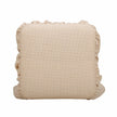 TOV Furniture Gertrude Yellow Gingham Performance Linen Skirted Ottoman