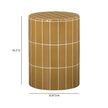 TOV Furniture Tatiana Round Concrete Indoor/Outdoor Side Table