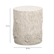 TOV Furniture Fawn Driftwood Concrete Indoor/Outdoor Side Table