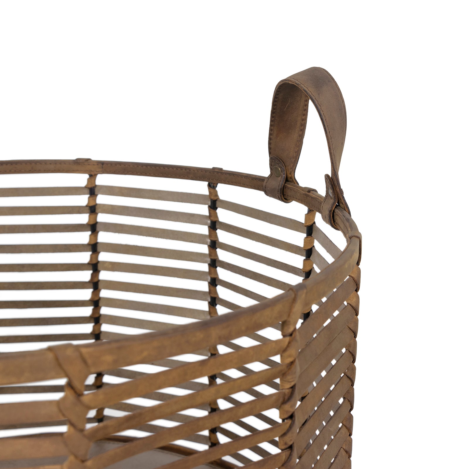 Finn Leather Basket Large