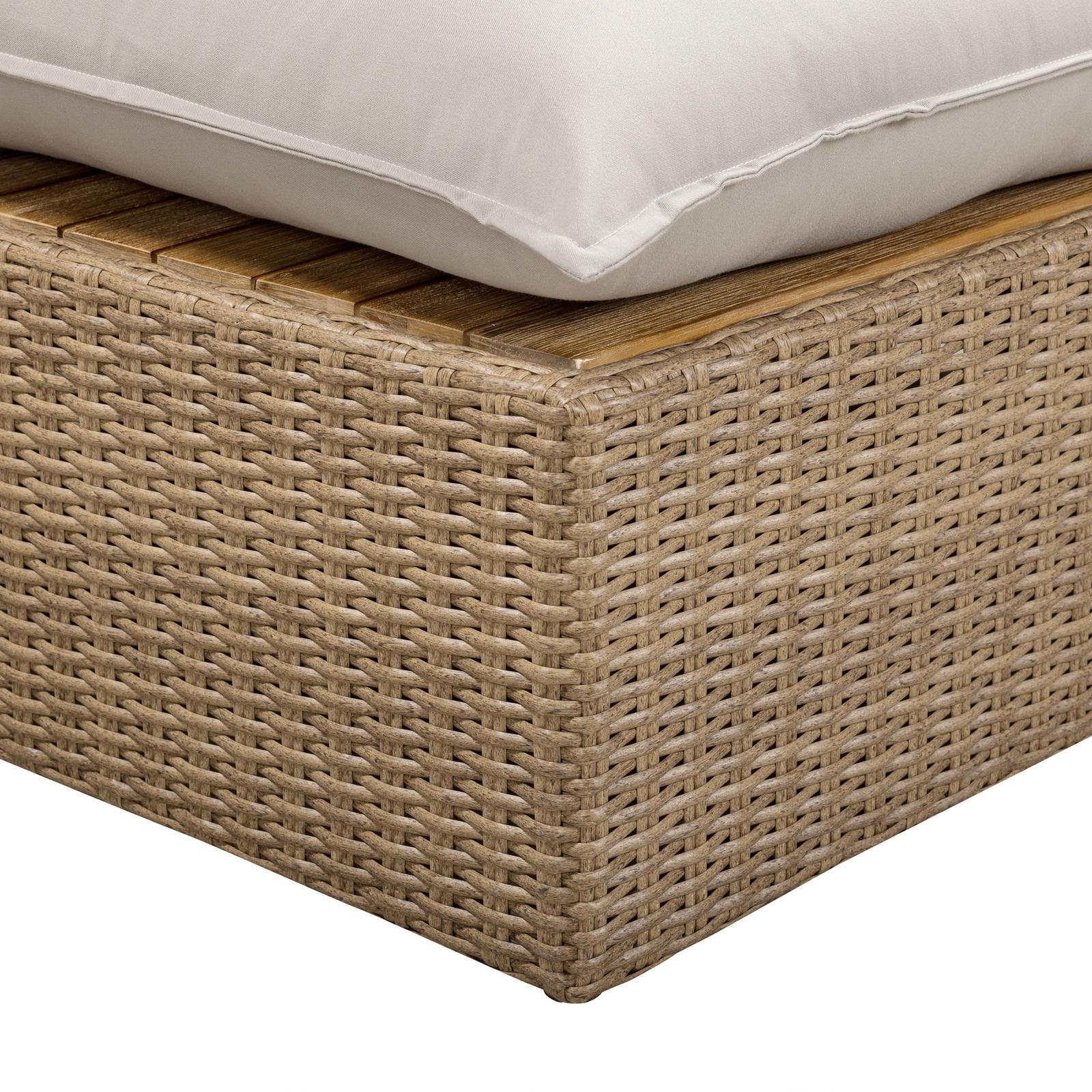 TOV Furniture Cali Performance Fabric & Wicker Outdoor Modular Components