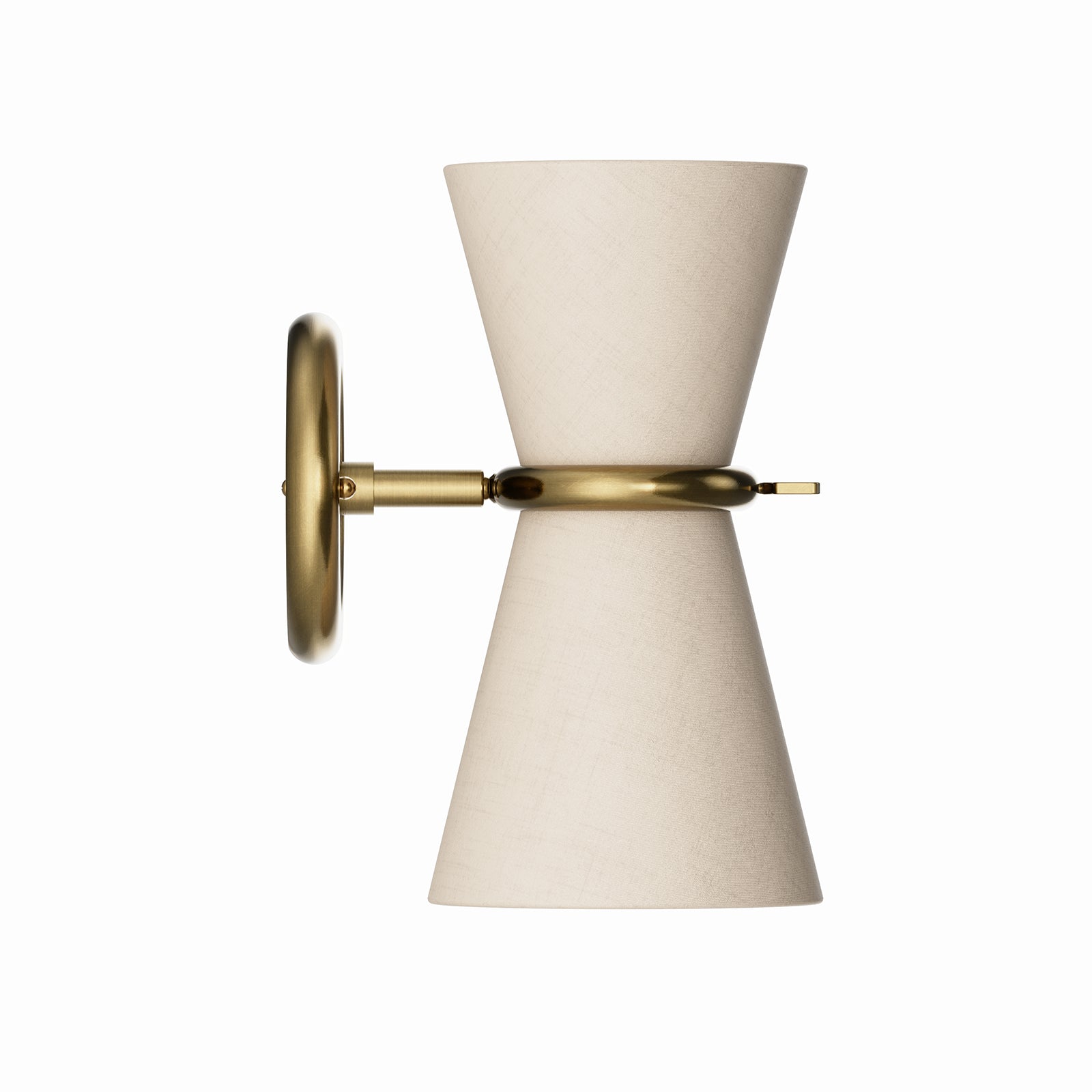 Gable Antique Natural Brass Sconce