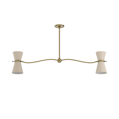 Regina Andrew Gable Antique Natul Bss Linear Chandelier