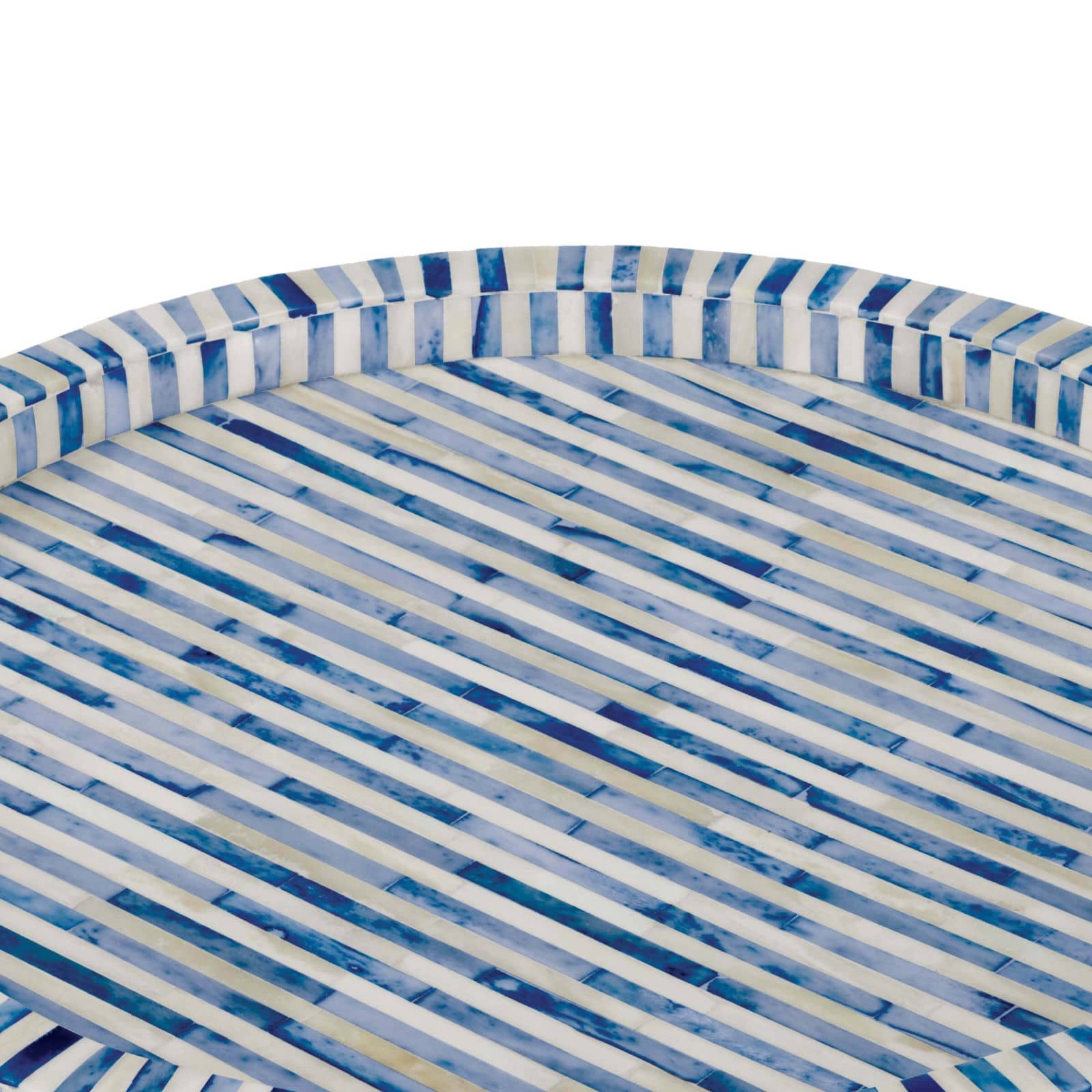 Regina Andrew Bone and Indigo Tray Round