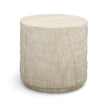 TOV Furniture Roxanne Faux Travertine Indoor/Outdoor Concrete Side Table