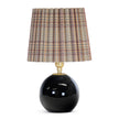 Giorgio Black Natural Brass Glass Mini Lamp