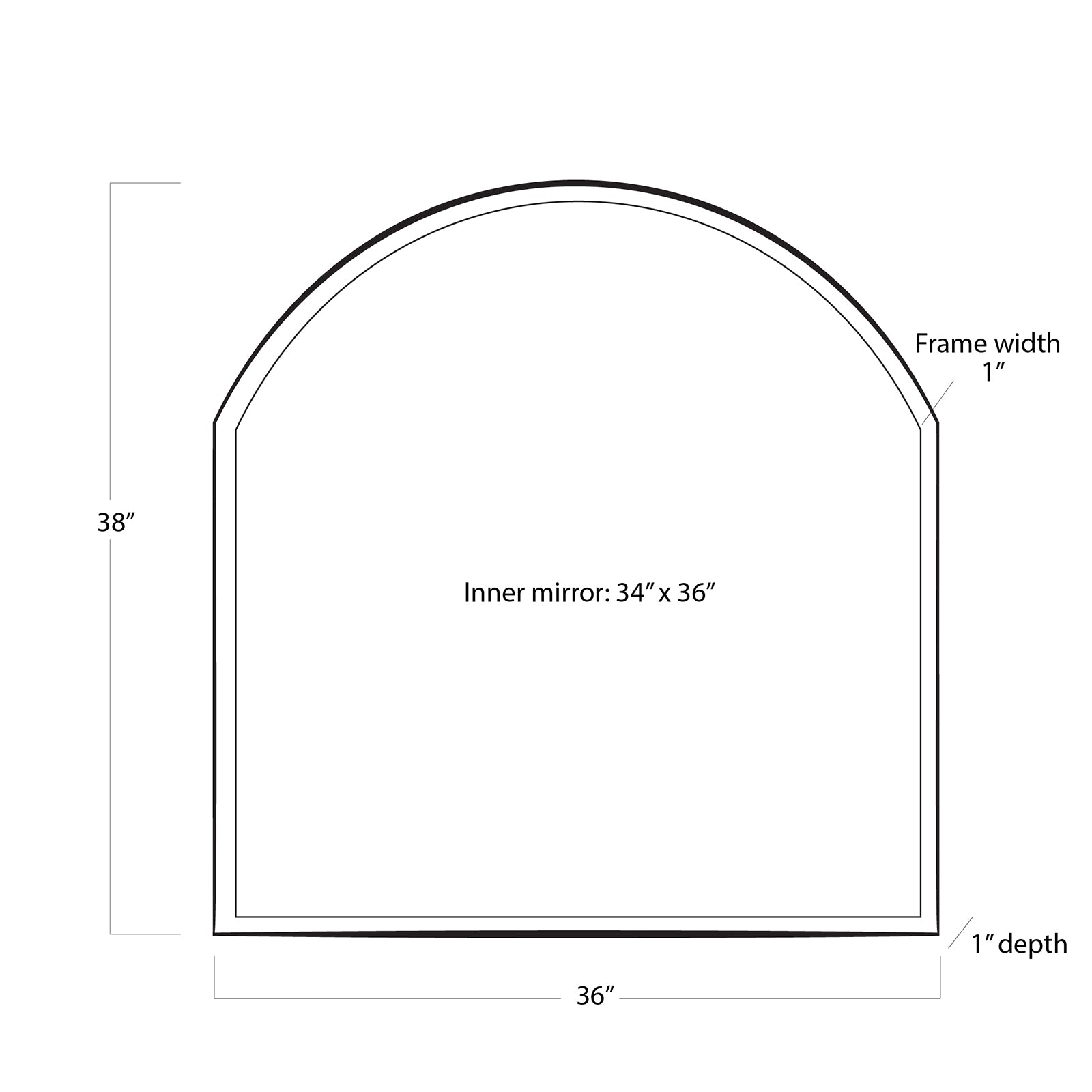 Knox Metal Mirror