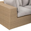 TOV Furniture Cali 4-Piece Performance Fabric & Wicker Outdoor Sectional
