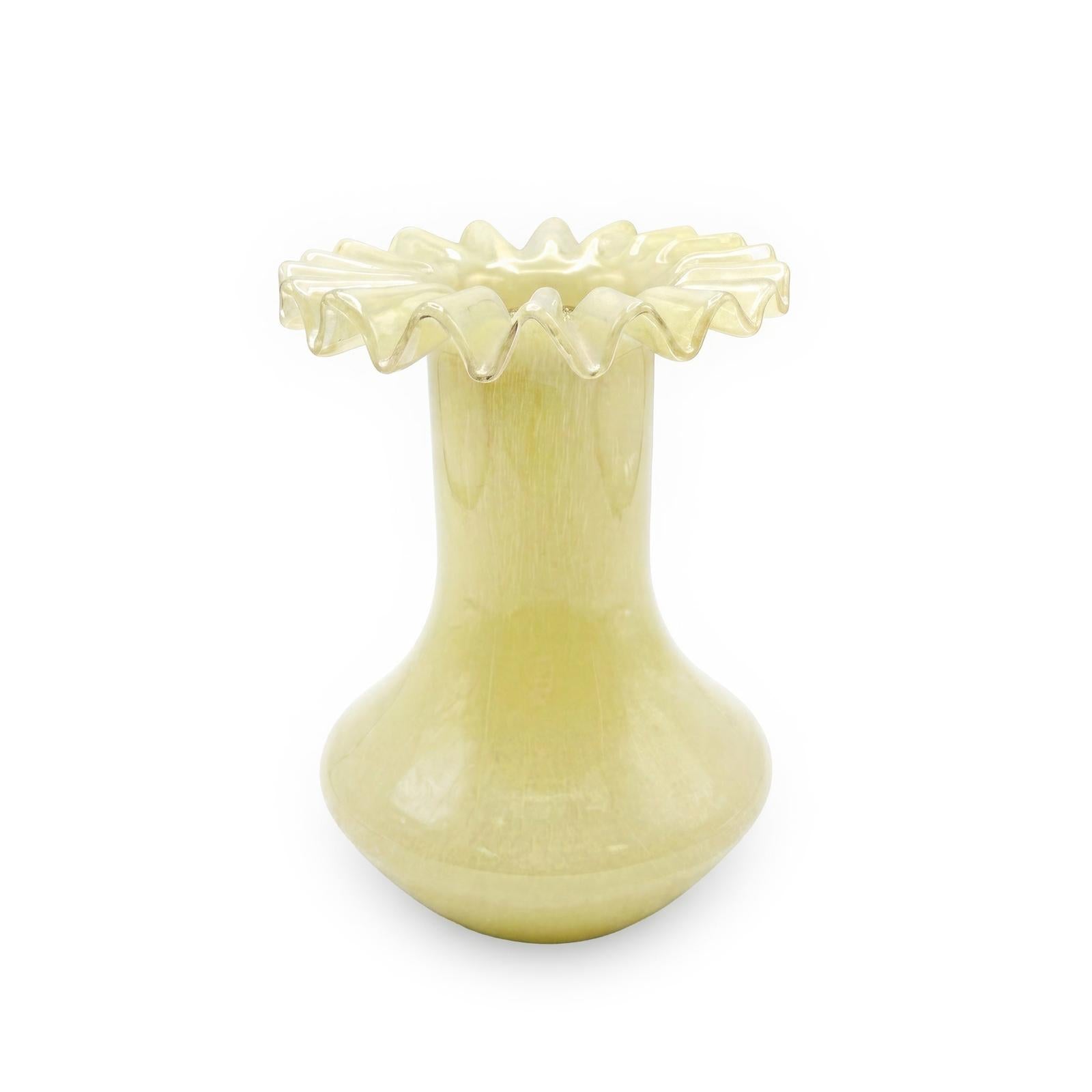 TOV Furniture Ruff Yellow Glass Vase