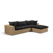 TOV Furniture Cali 4-Piece Performance Fabric & Wicker Outdoor Sectional