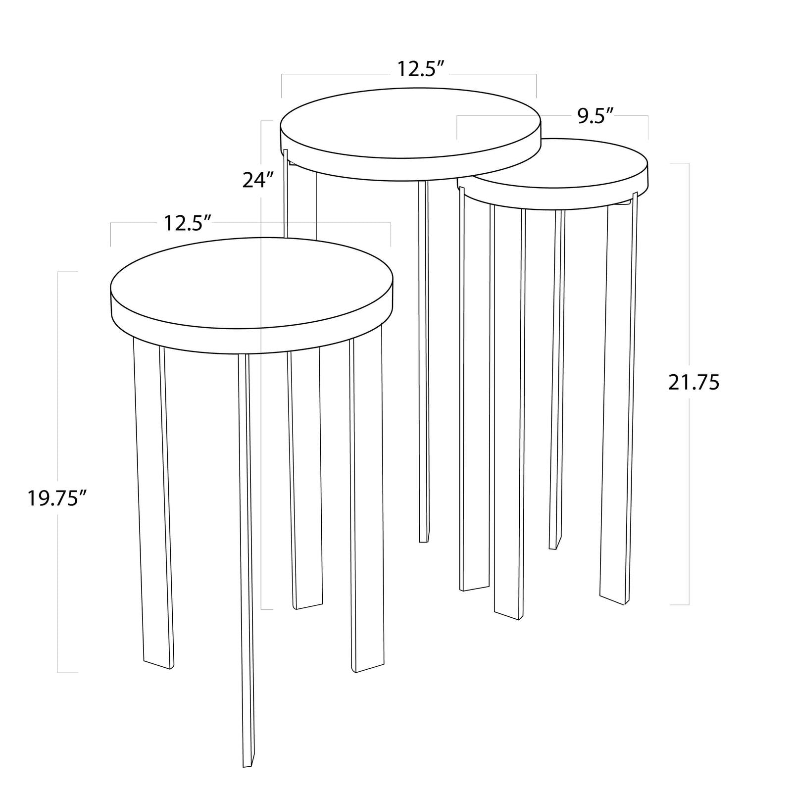 Regina Andrew Andres Hair on Hide Mixer Table Set