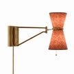 Gable Antique Natural Brass Swing Arm Sconce